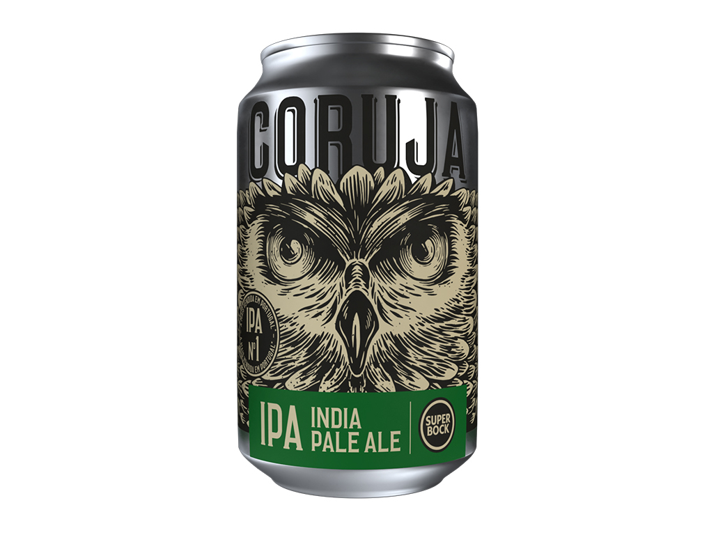 CERVEJA SUPER BOCK CORUJA IPA LATA 0.33L