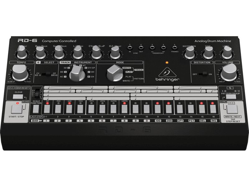 Behringer Drum Machine RD-6-BK Klassische analoge Drum Machine