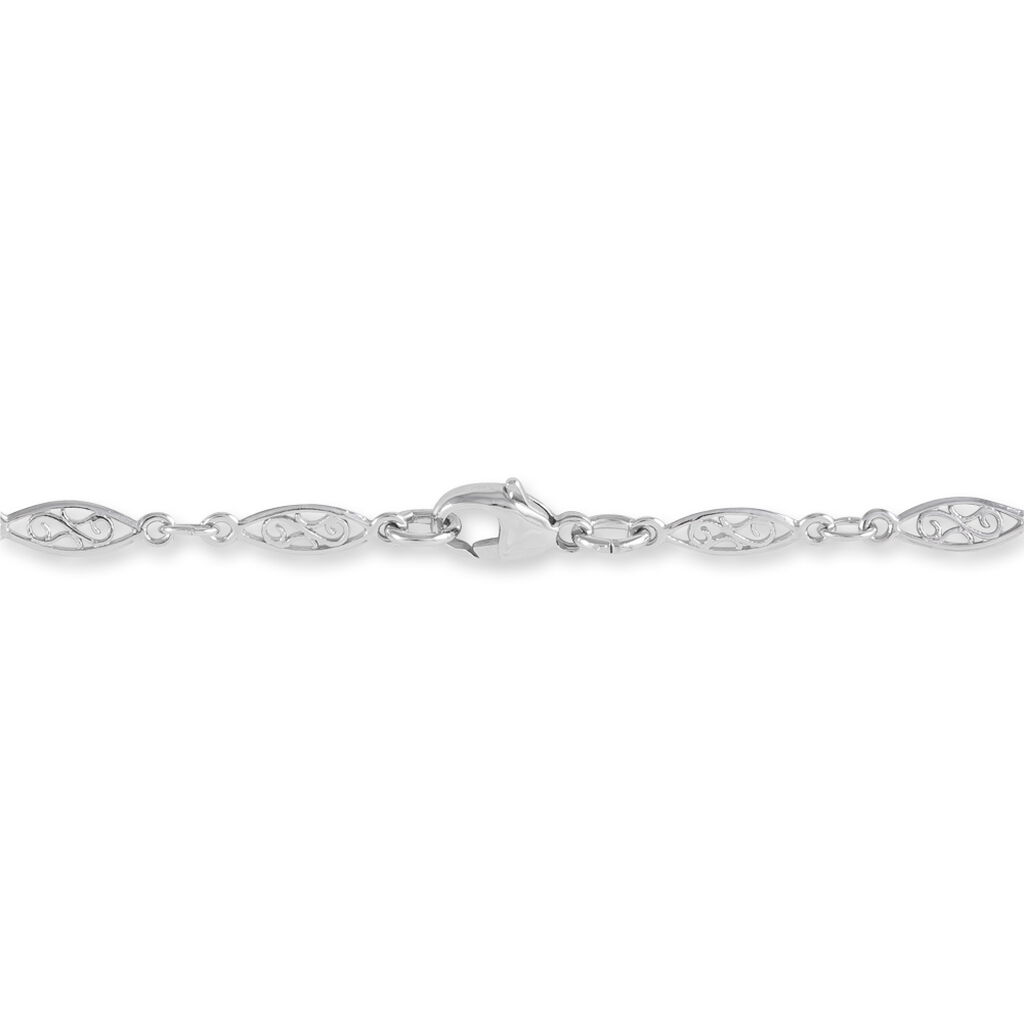 Bracelet Mahee Maille Filigrane Argent Blanc
