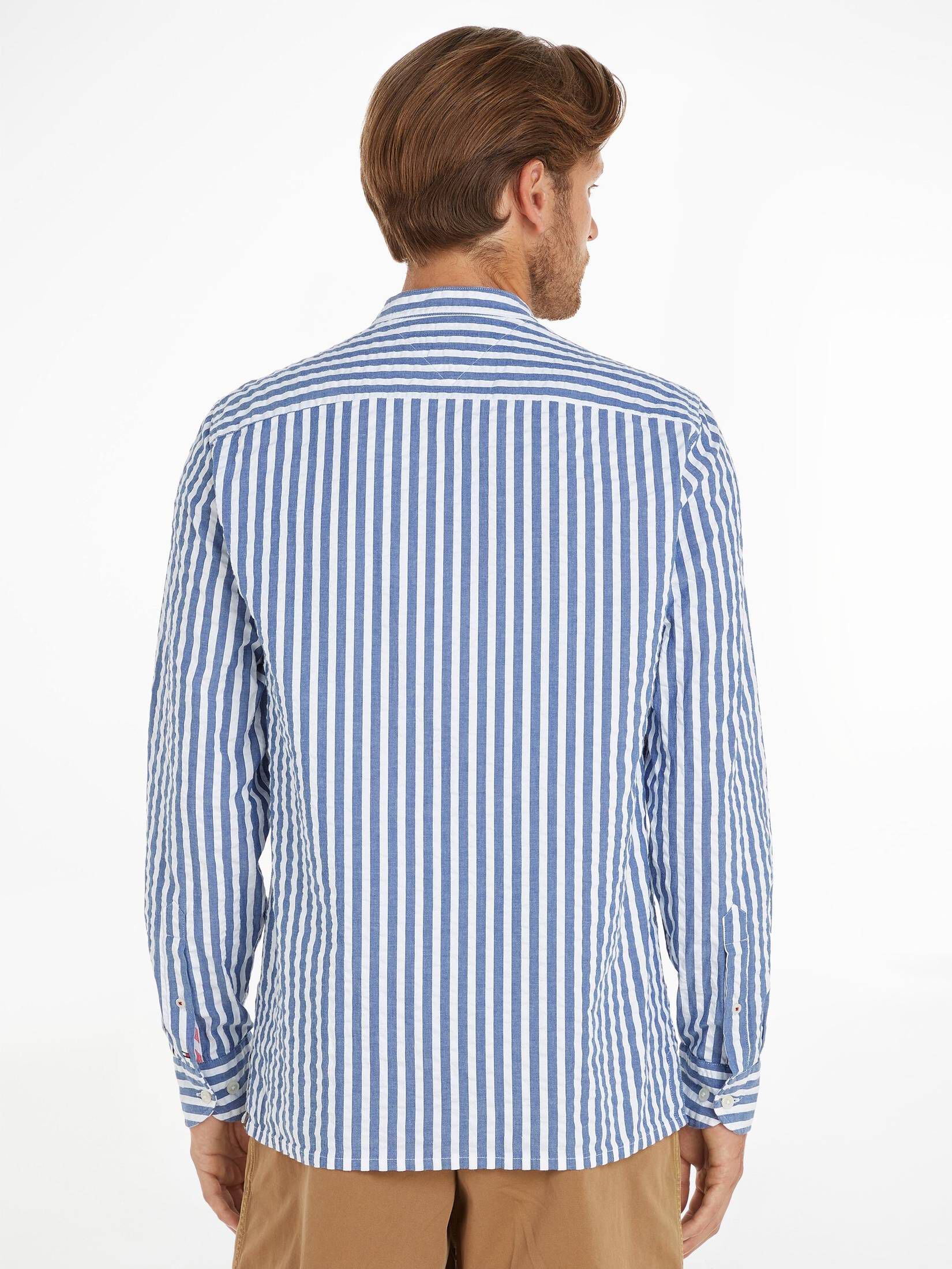 Tommy Hilfiger| Herren Hemd OXFORD SEERSUCKER Langarm