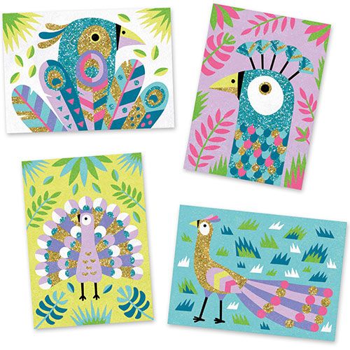 Djeco gekleurd zand - oogverblindende vogels DJ08663