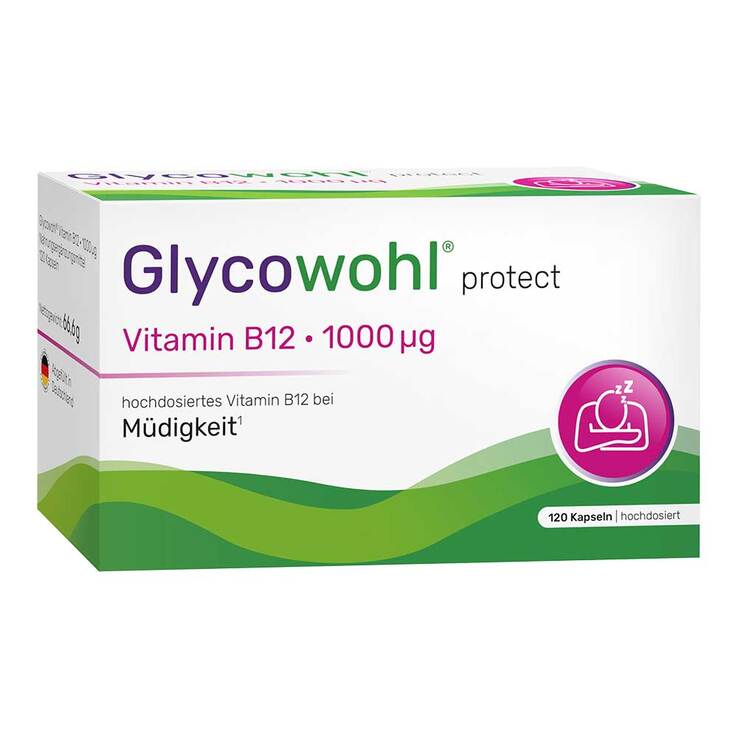 Glycowohl Vitamin B12 1000 µg hochdosiert vegan Kapseln , 120 St