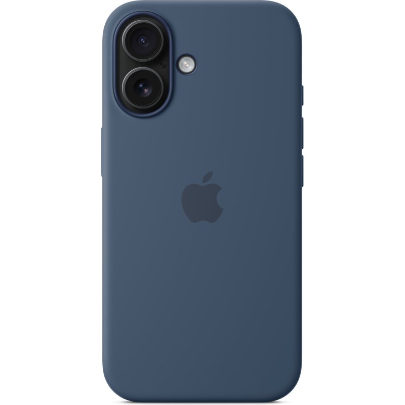 Apple Coque en silicone avec MagSafe pour iPhone 16 - Denim