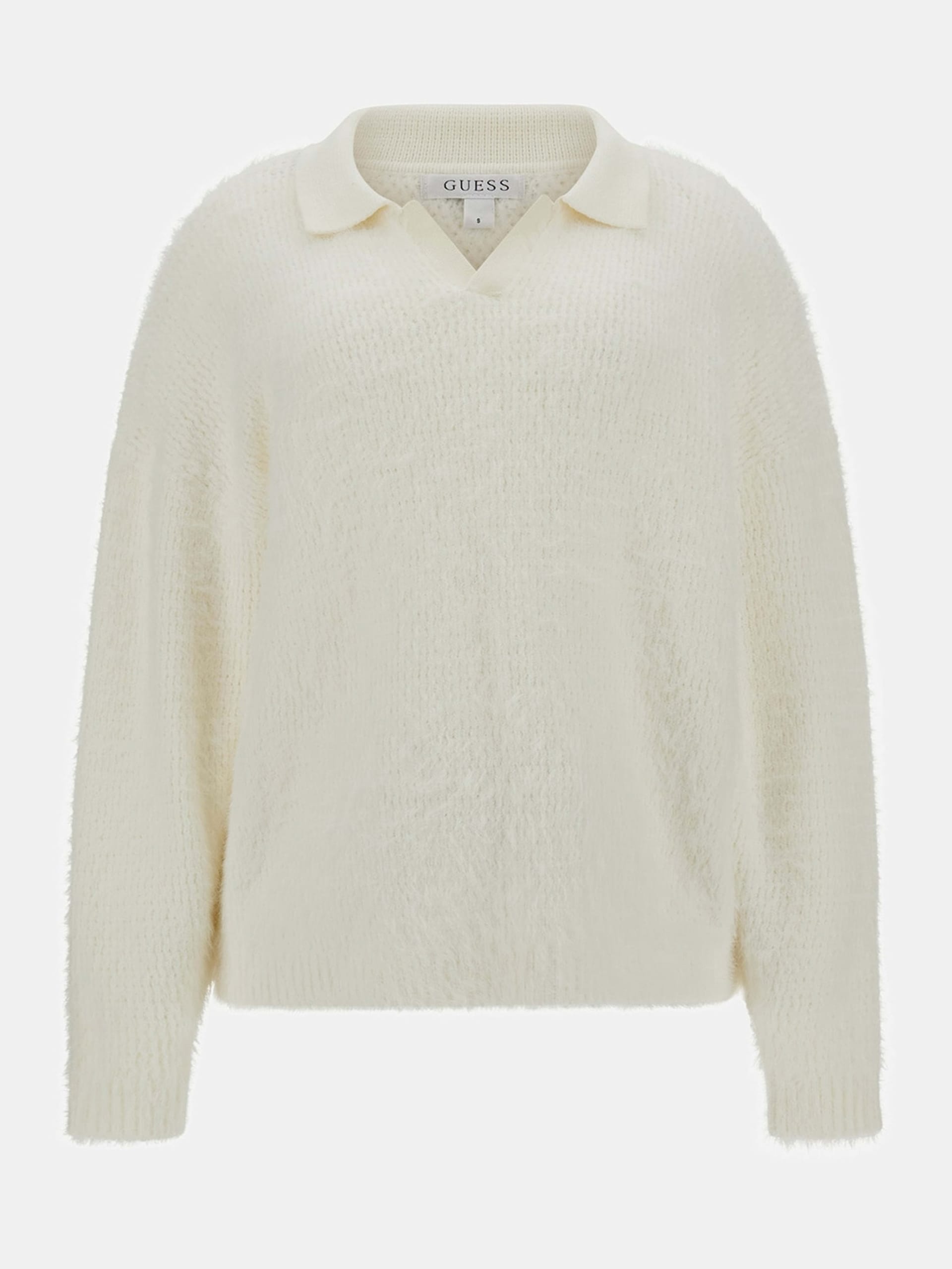 Suéter polo Seema Fuzzy-Knit