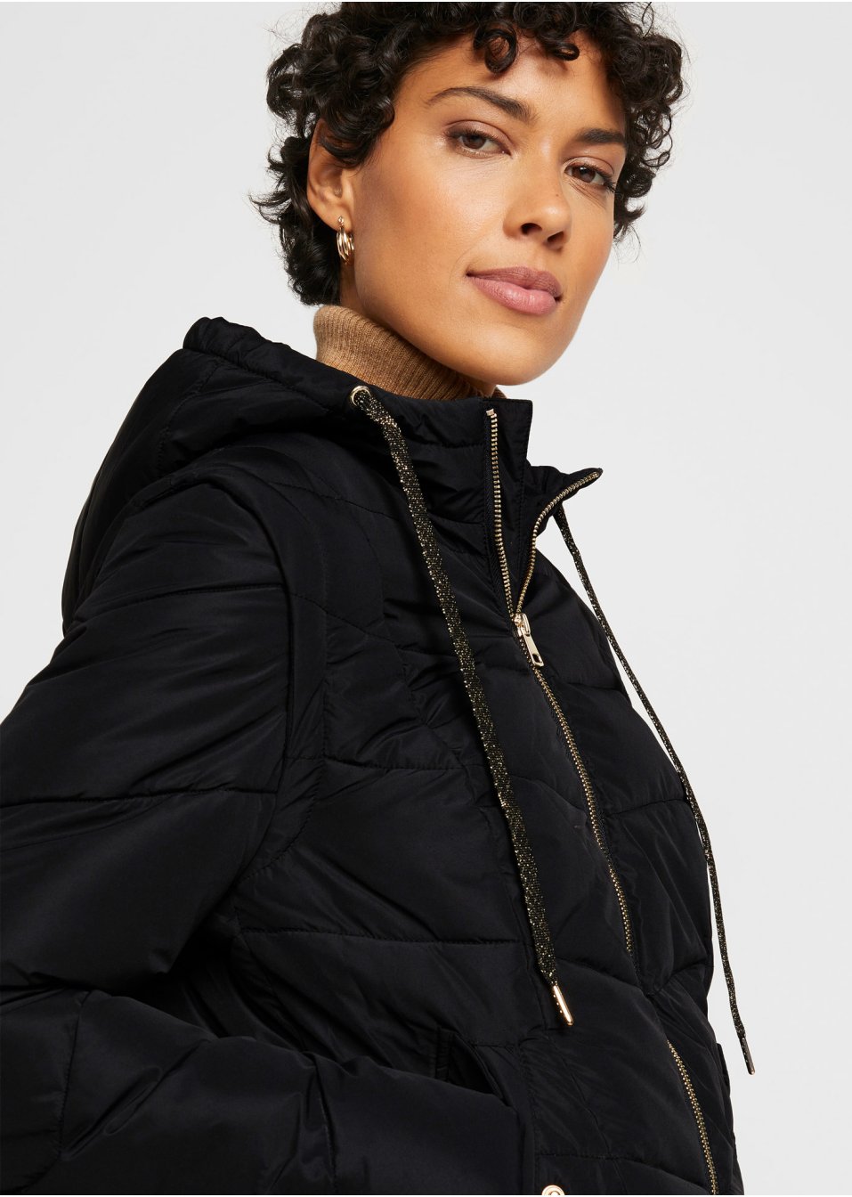 Veste matelassée avec manches amovibles