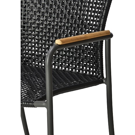 Mood Tokyo Open havestol, antracit/sort/teak