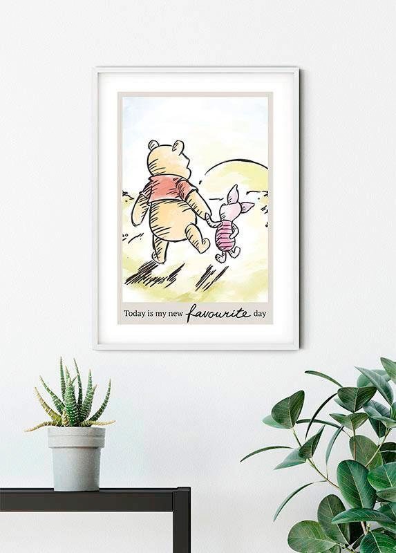 Komar Bild »Winnie the Pooh Today« Disney 1 Stk. tlg. Wandbild zur Dekoration im Kinderzimmer - ohne Rahmen