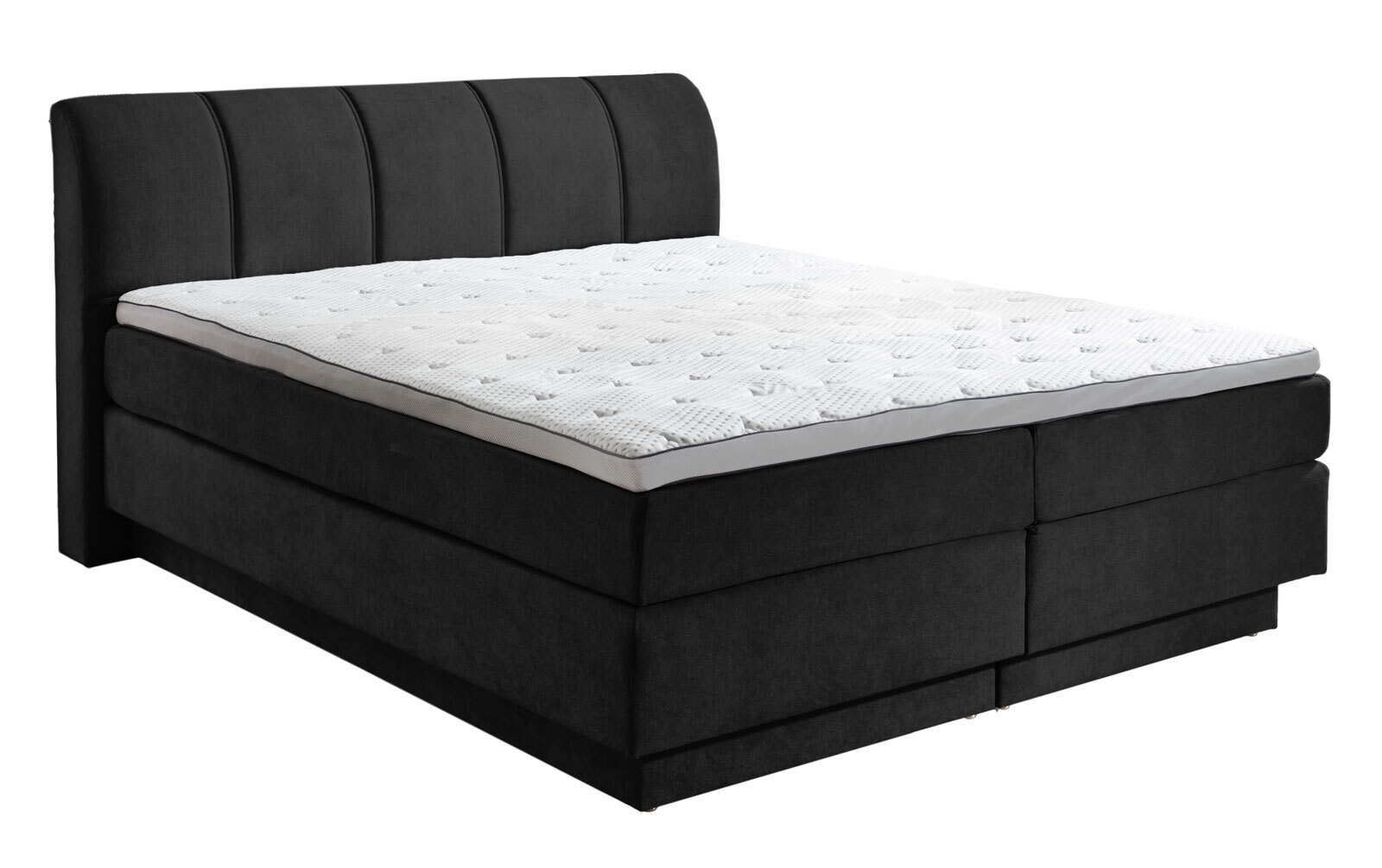 Boxspringbett Ottawa, Liegefläche 180 x 200, grau