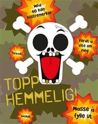 Topp hemmelig! Dagbok. Med 60 kule klistremerker og hengelås