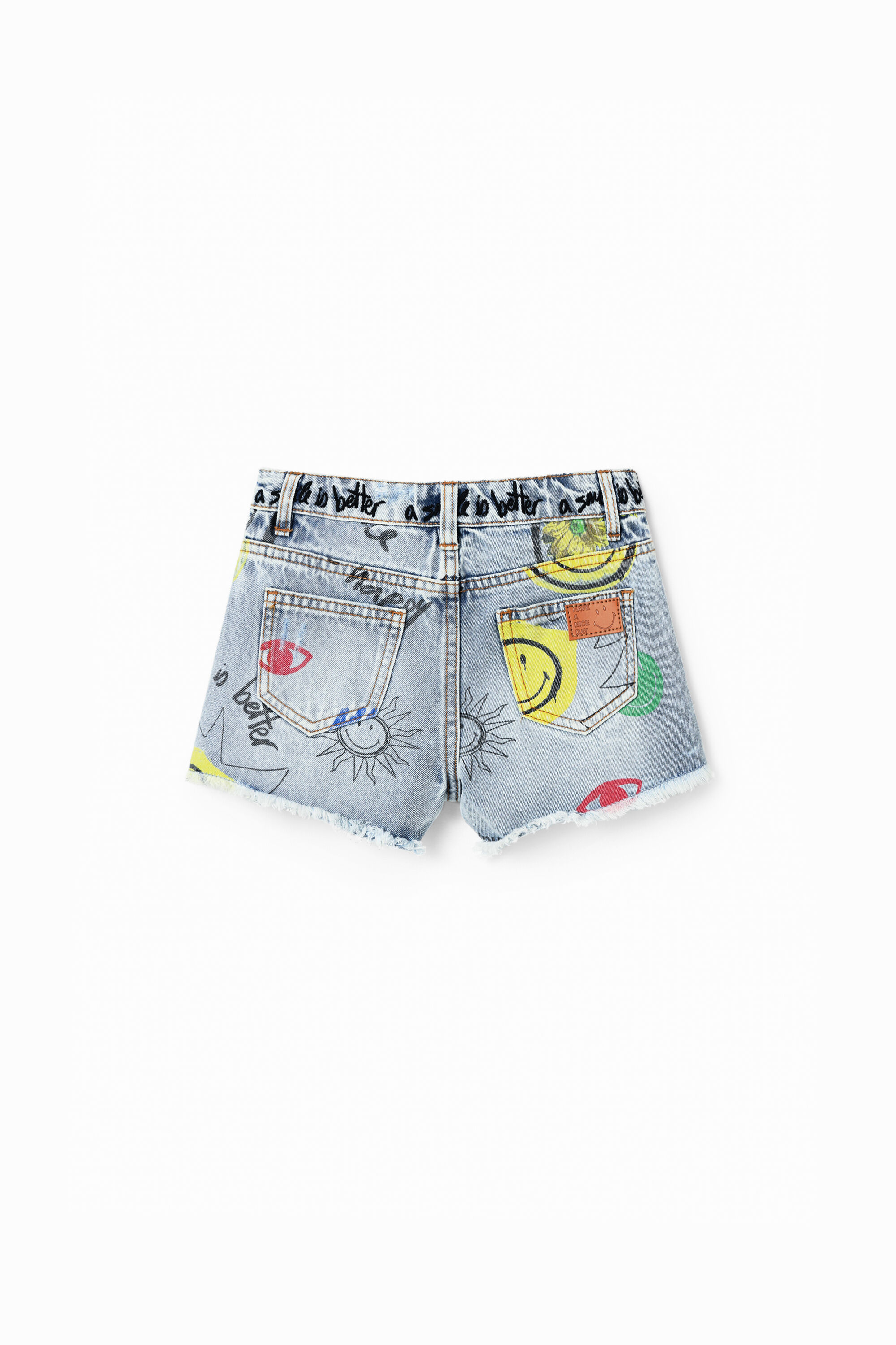 Short en jean Smiley