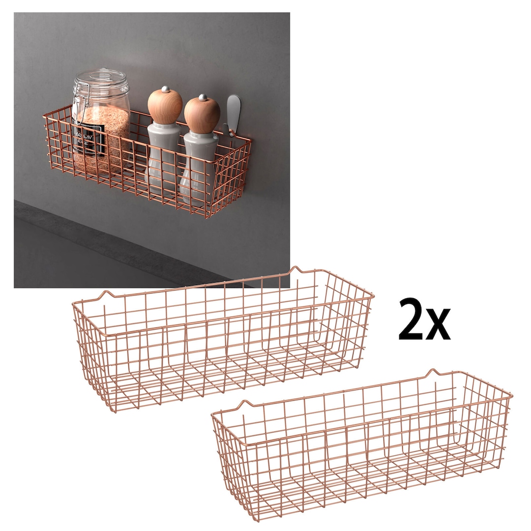 metaltex Allzweckkorb KOALA 2er Set kupferfarbig