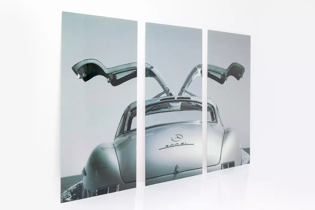 Glasbild 240 x 160 cm Triptychon Oldtimer 51522
