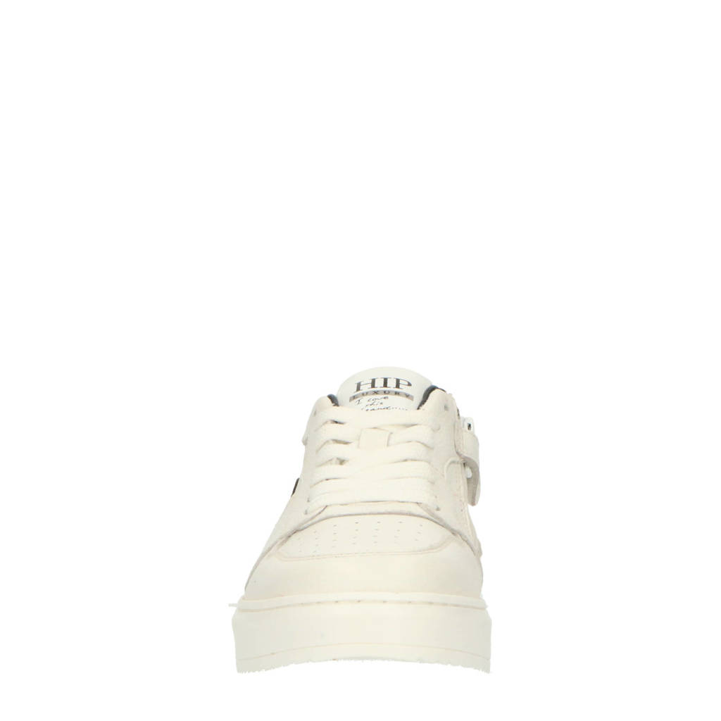 Hip leren sneakers wit