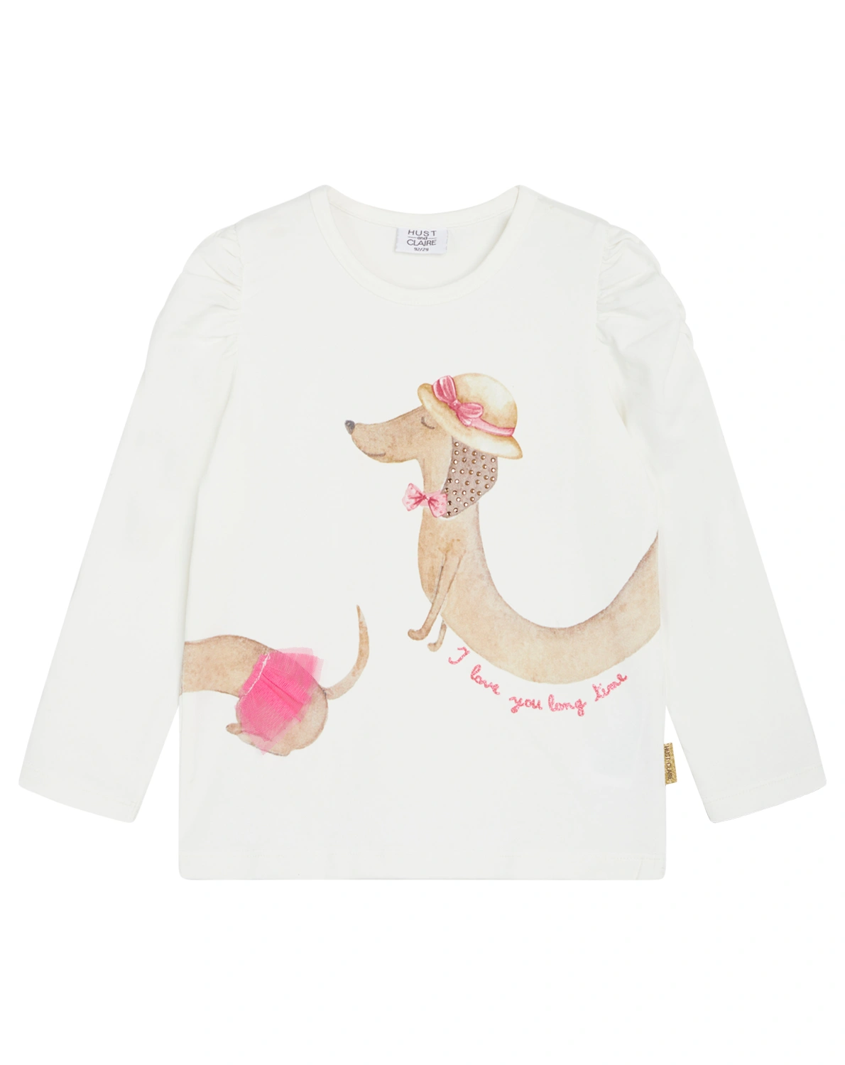 Langarmshirt ANGELA DOG in ivory