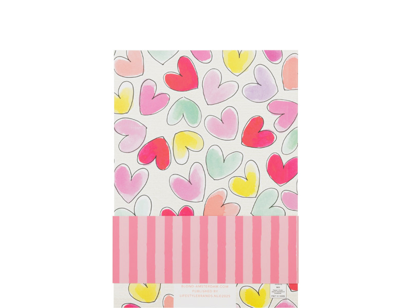 Notebook A5 Gelinieerd Even Bijkletsen Hartjes