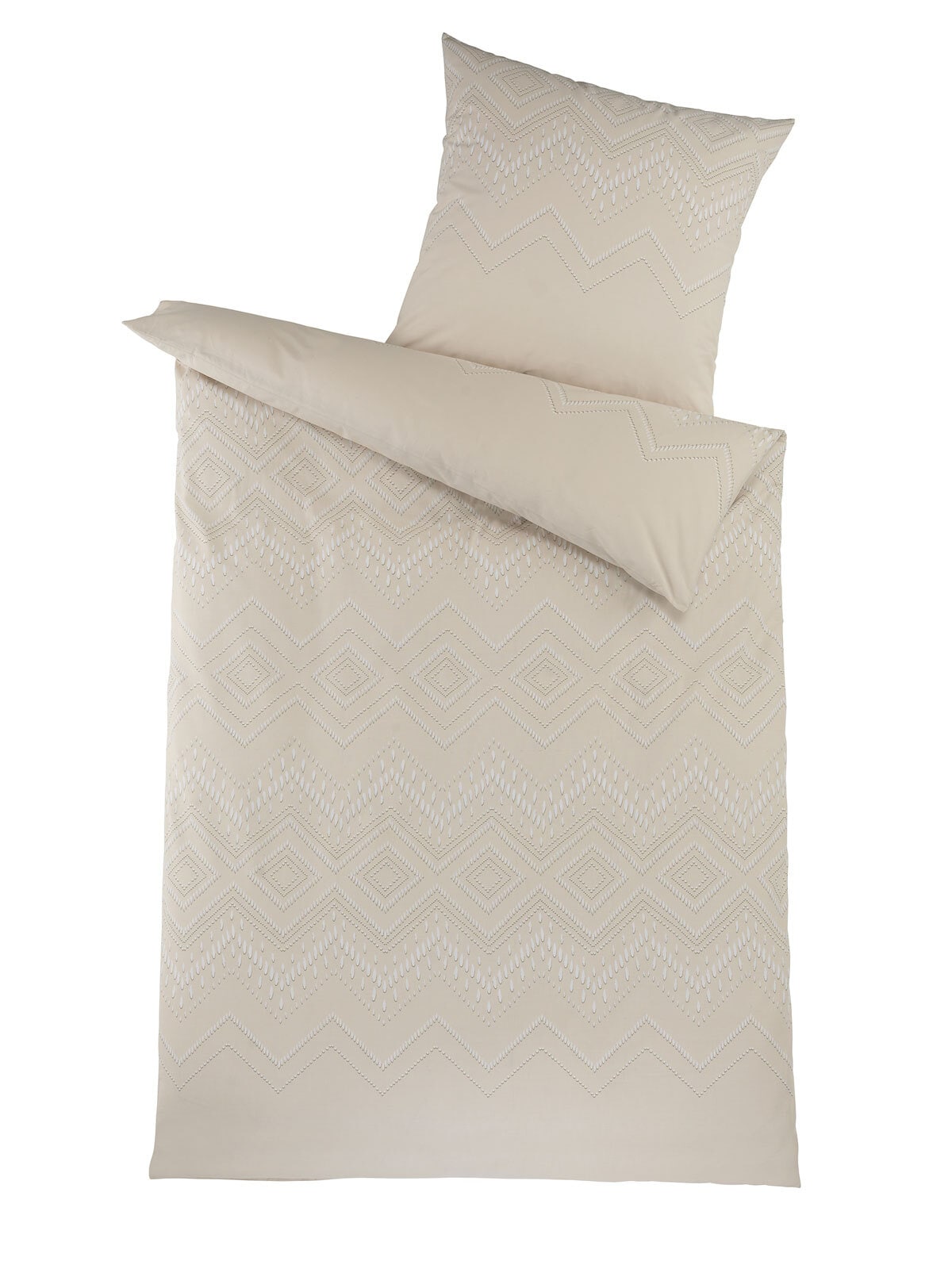 Baumwoll-Renforcé Bettwäsche Palina 2er-Set 80x80/135x200 cm
