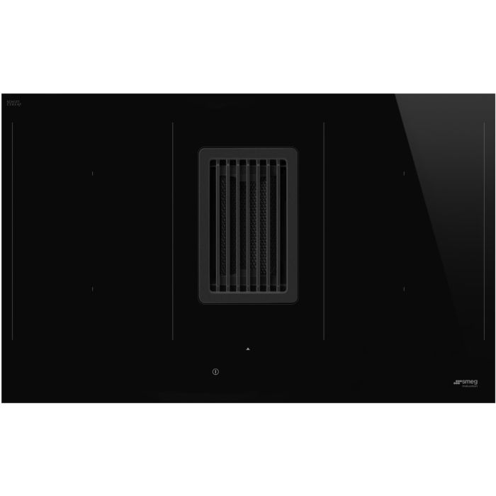 SMEG Induktions-Kochfeld + Muldenlüfter HOBD482D Schwarz