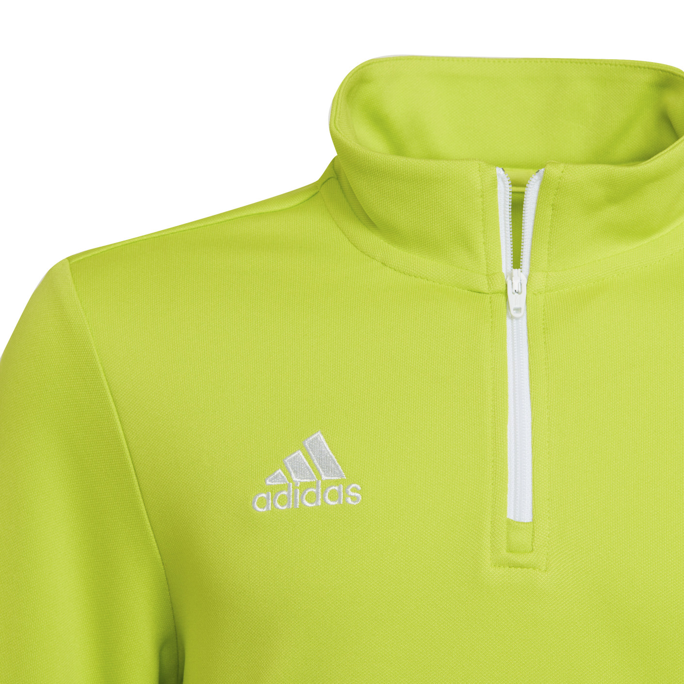 Adidas Entrada 22 Trainingstrui 1/4-Zip Kids Lichtgroen Wit