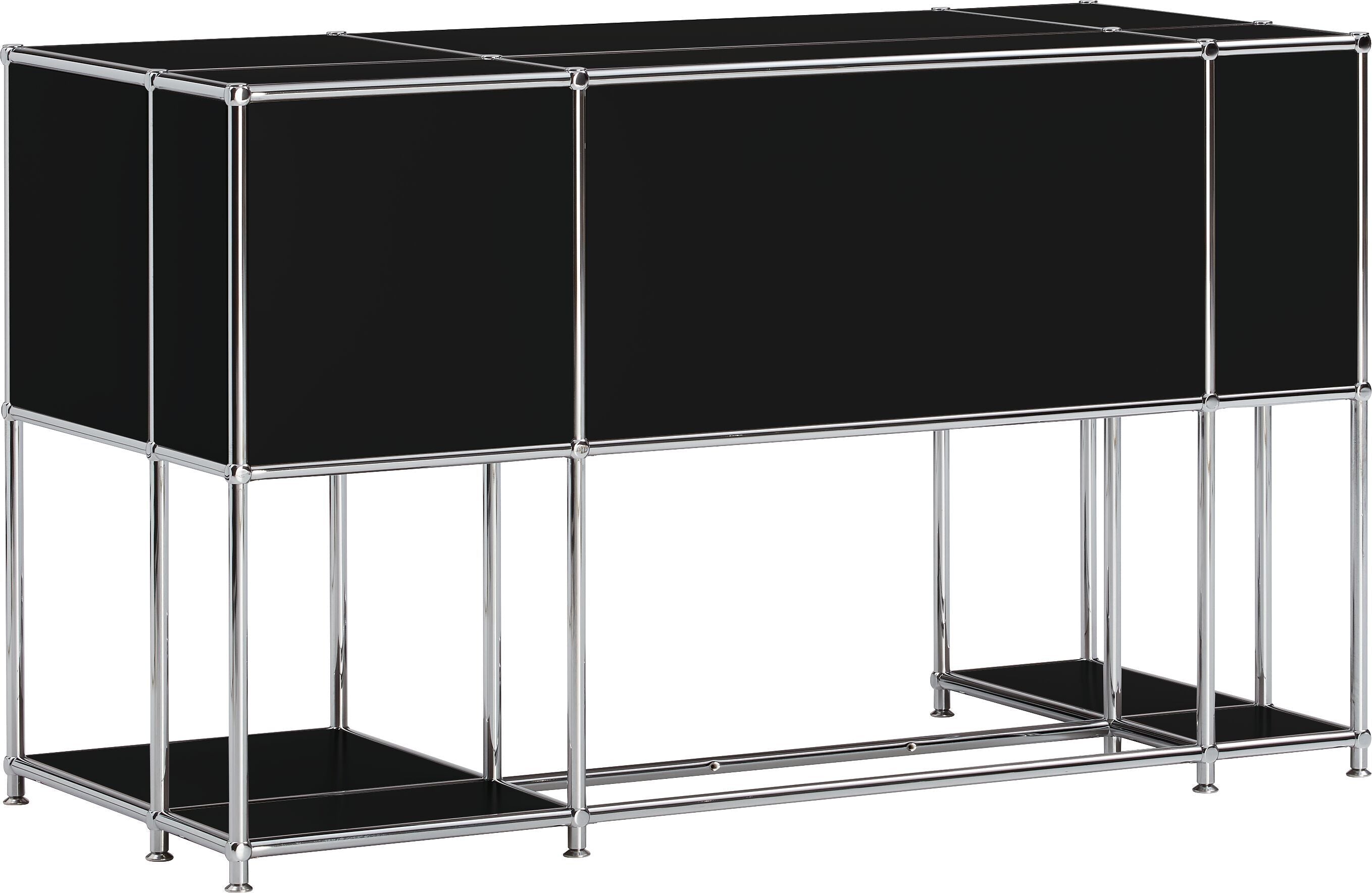 FLEXCUBE Schreibtisch - Schwarz / B: 134.0 cm x T: 60.0 cm x H: 80.0 cm