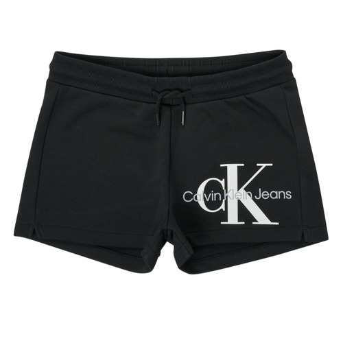 Calvin Klein Jeans - REFLECTIVE MONOGRAM SHORTS - Noir