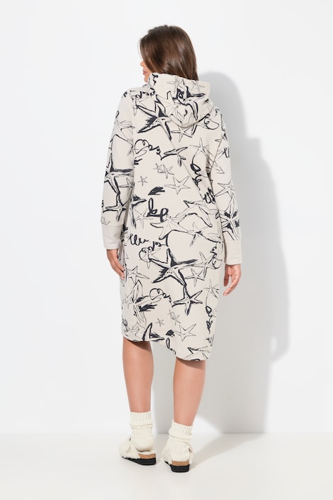 Sweatkleid, Kapuze, Langarm, OEKO-TEX
