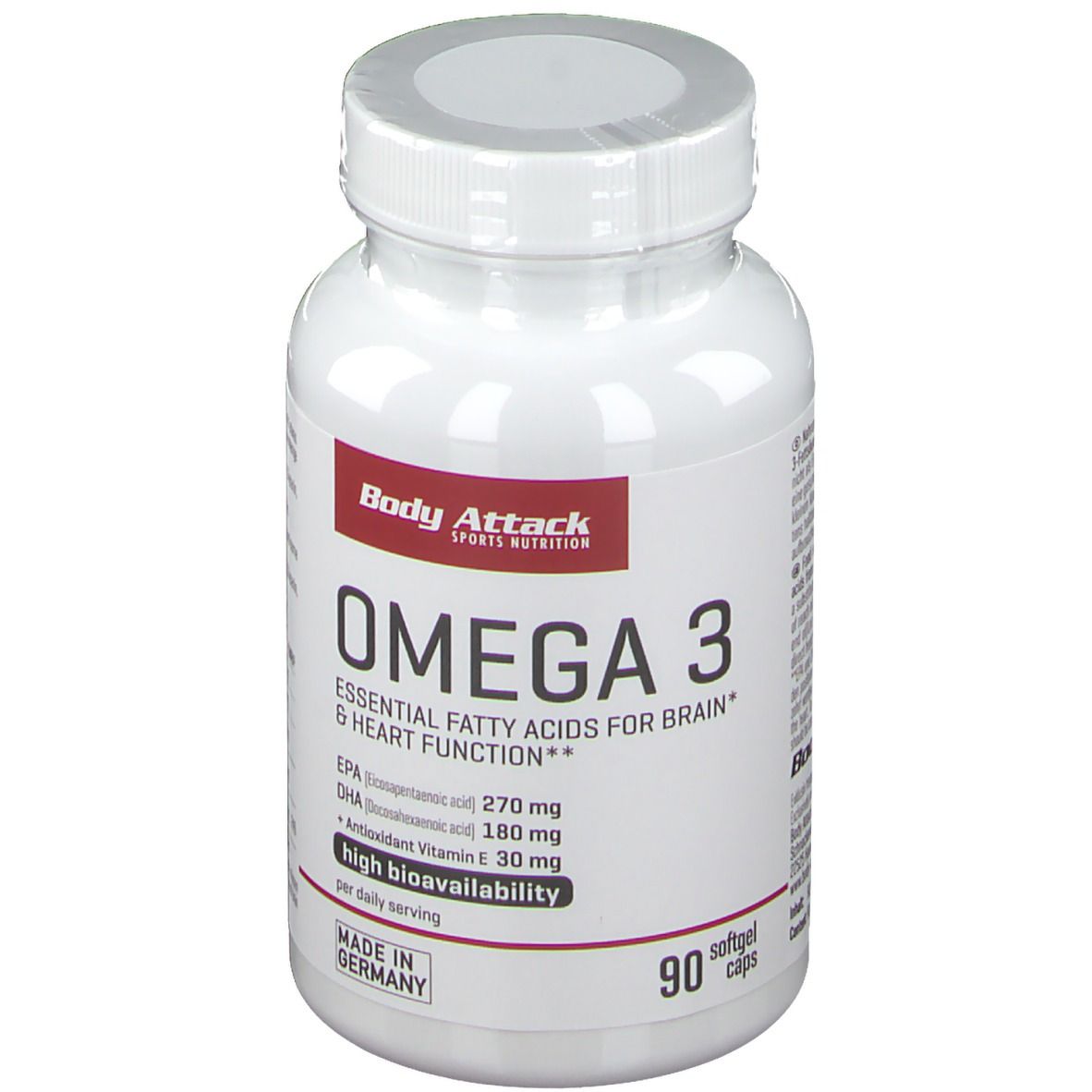 Body Attack Omega-3 Kapseln