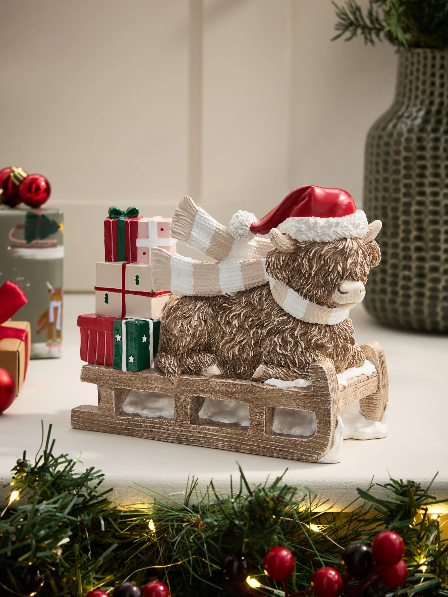 Hamish The Highland Cow kerstdecoratie