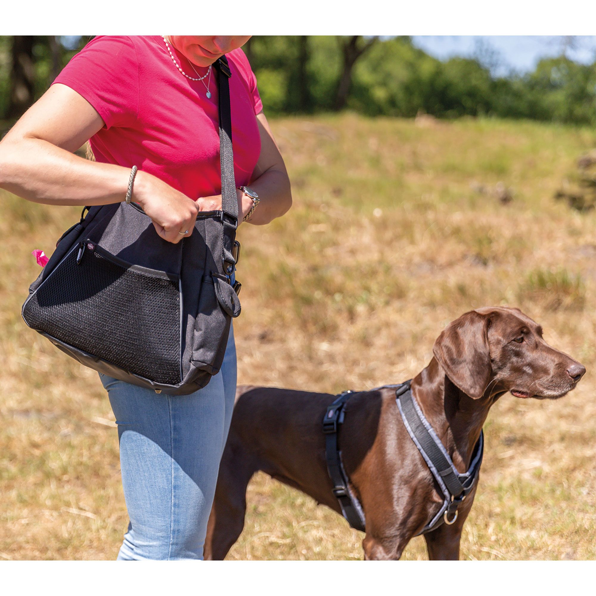 Gassi Umhängetasche - funktionale Tasche zum Gassi gehen oder Training