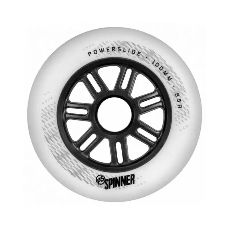 Roue roller en ligne POWERSLIDE Spinner 100mm/88a, matte white, Pcs.