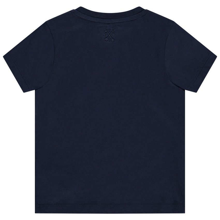 Lot de 3 t-shirts manches courtes print gomme pour bébé garçon - Bleu marine