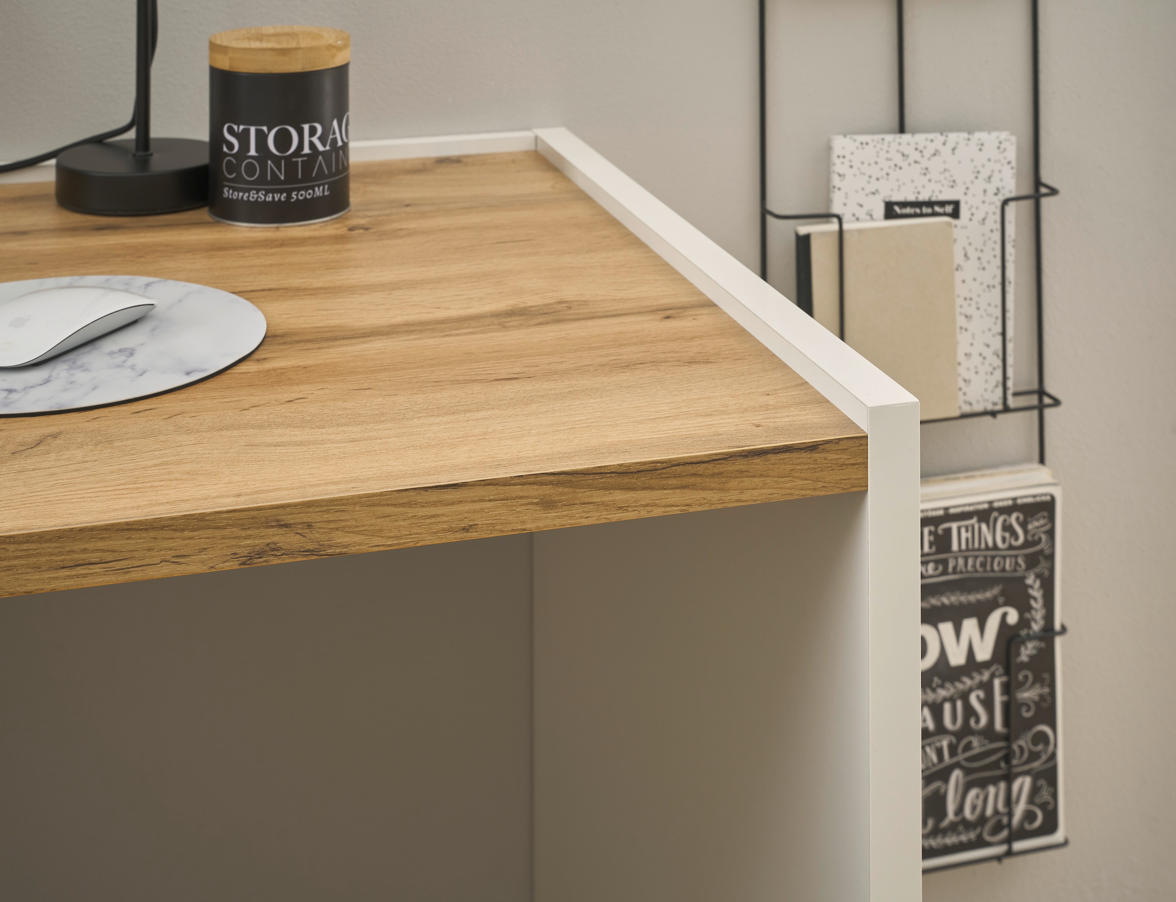 INOSIGN Schreibtisch »CiTY/GiRON« moderner Computertisch, wohnliches Home Office, Breite 80 oder 143 cm