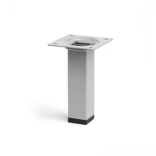 Rei Pé Quadrado em Aço Cromado Mate 10cm - 1160440108