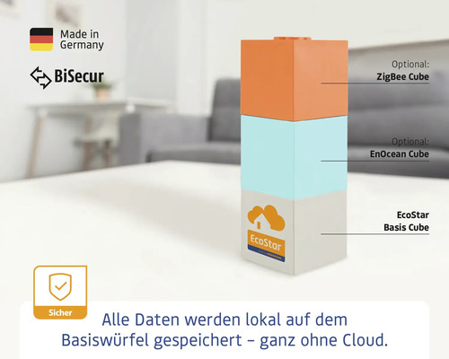 EcoStar homee Brain smart home hub voor garagedeuren en poortaandrijvingen LIFTRONIC 700 II en LIFTRONIC 800 II