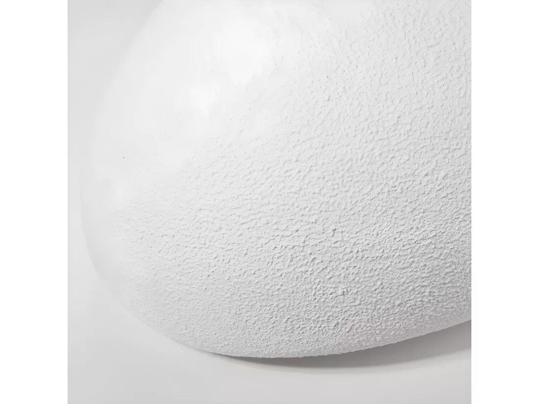 Lustre polyester suspension géométrique scandinave 60x35cm