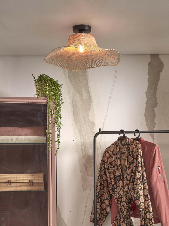 Good&Mojo Ibiza plafondlamp Ø50 small naturel