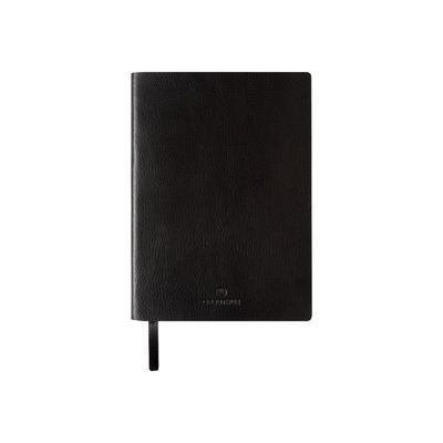 Oberthur - Carnet de notes en cuir - A6 - noir