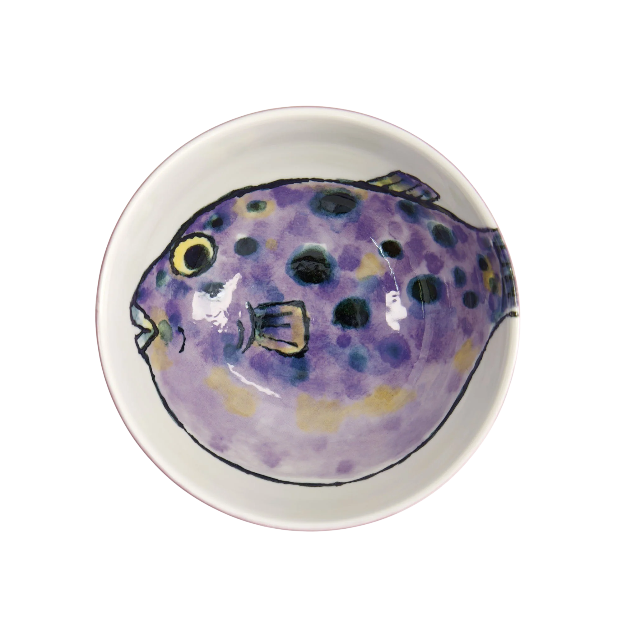 Tokyo Design Studio  Seafood skål, Blowfish Fugu Purple - Ø13,2 cm.
