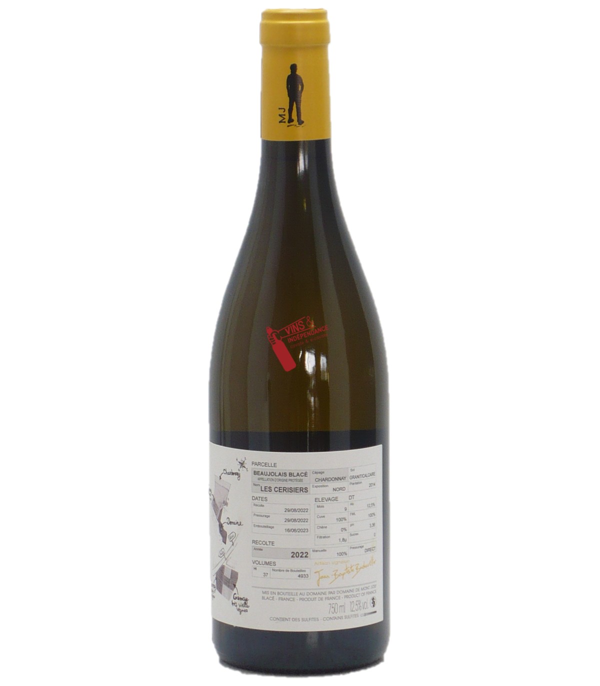 Domaine de Mont Joly Beaujolais Blacé blanc Les Cerisiers 2022