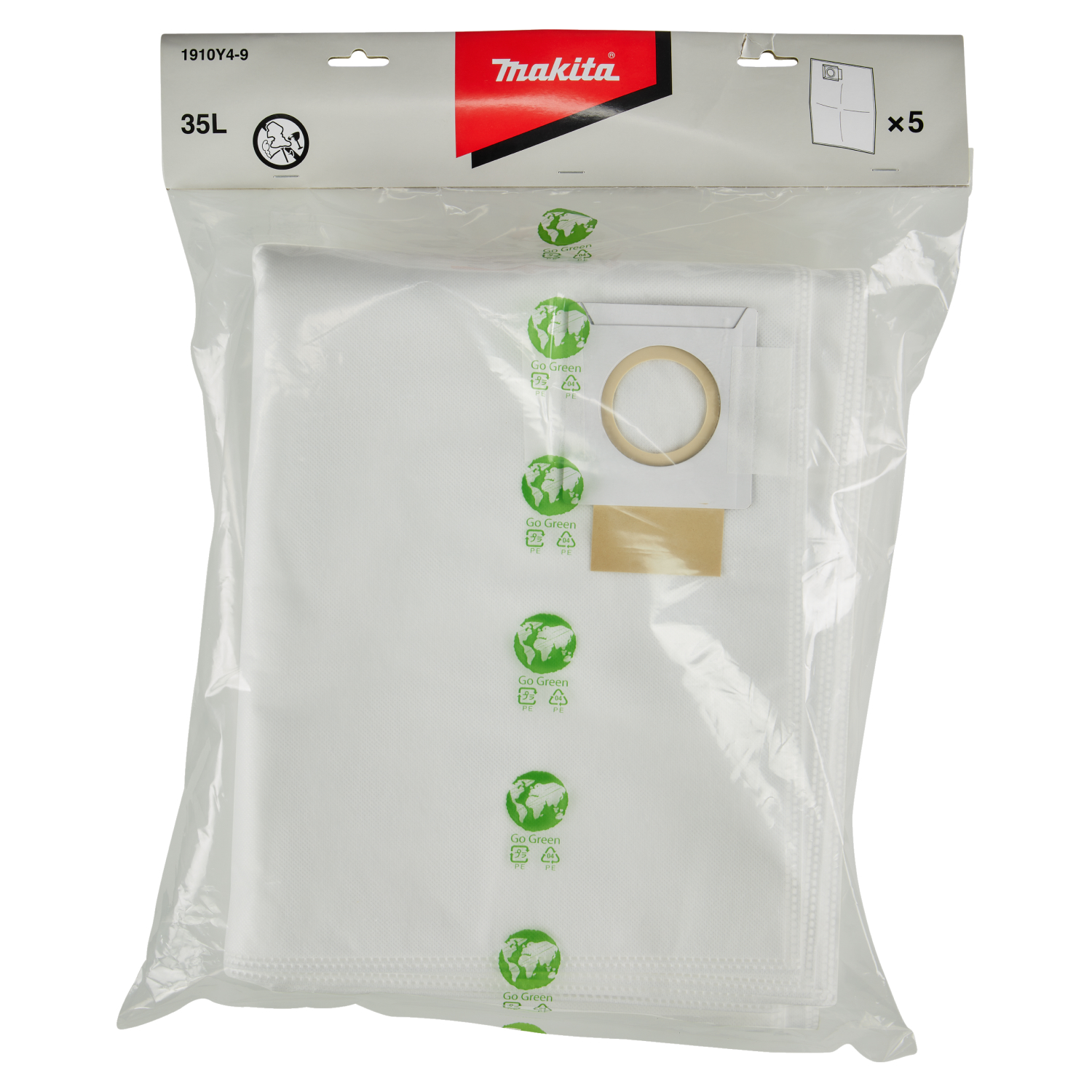 Makita 1910Y4-9 Fleece stofzak - 35L - stofzuiger
