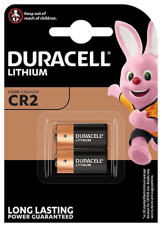Pile au lithium CR2 Duracell, lot de 2