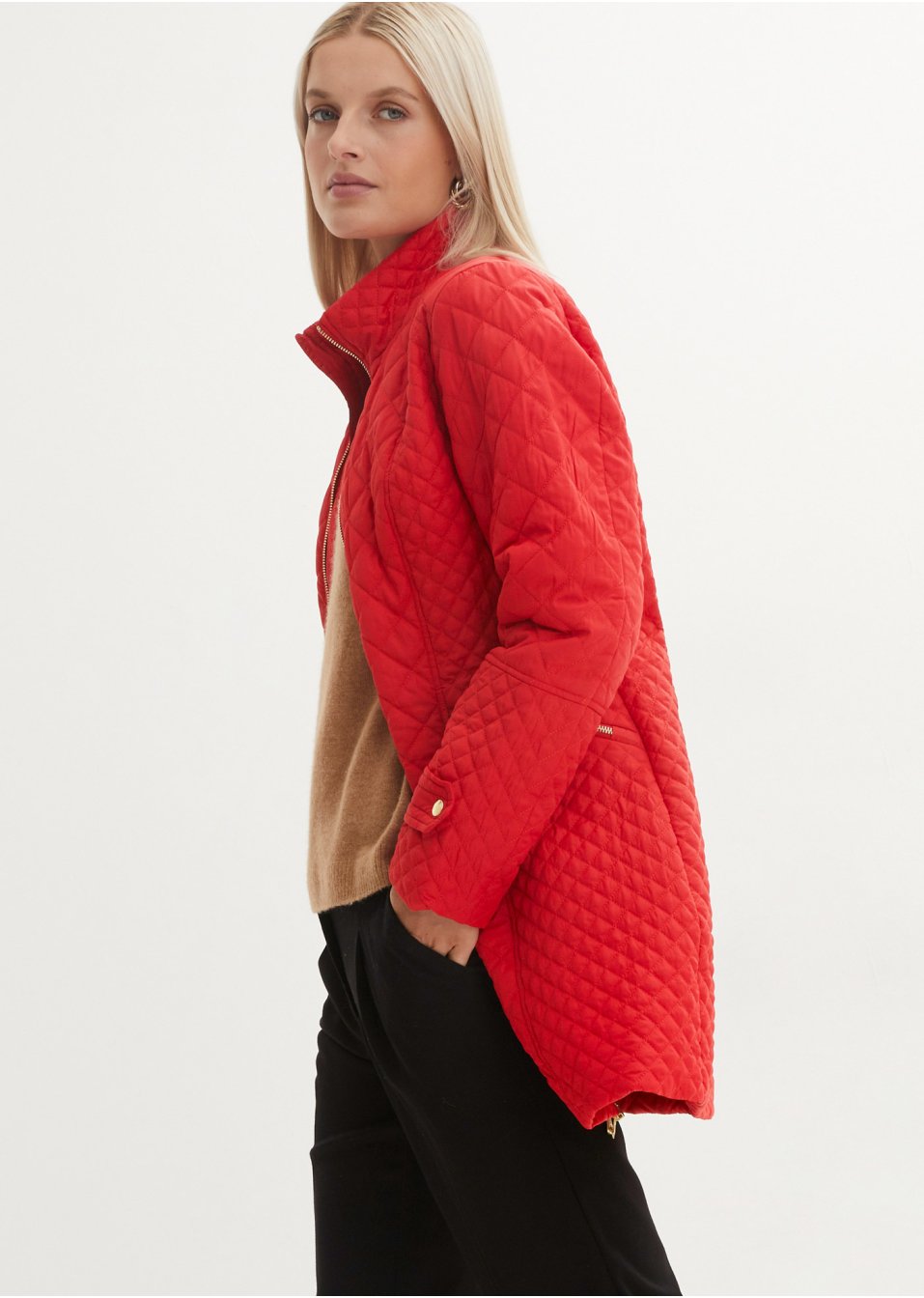 Manteau court matelassé
