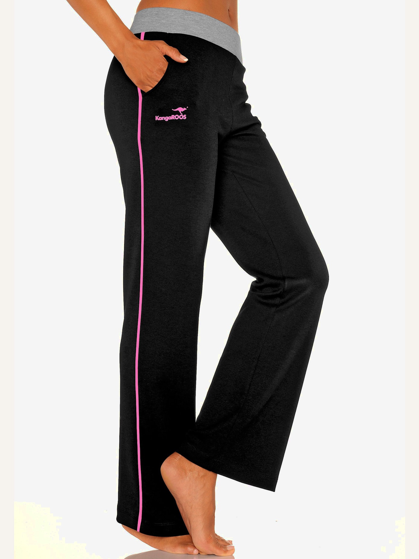 Pantalon détente, jambes larges