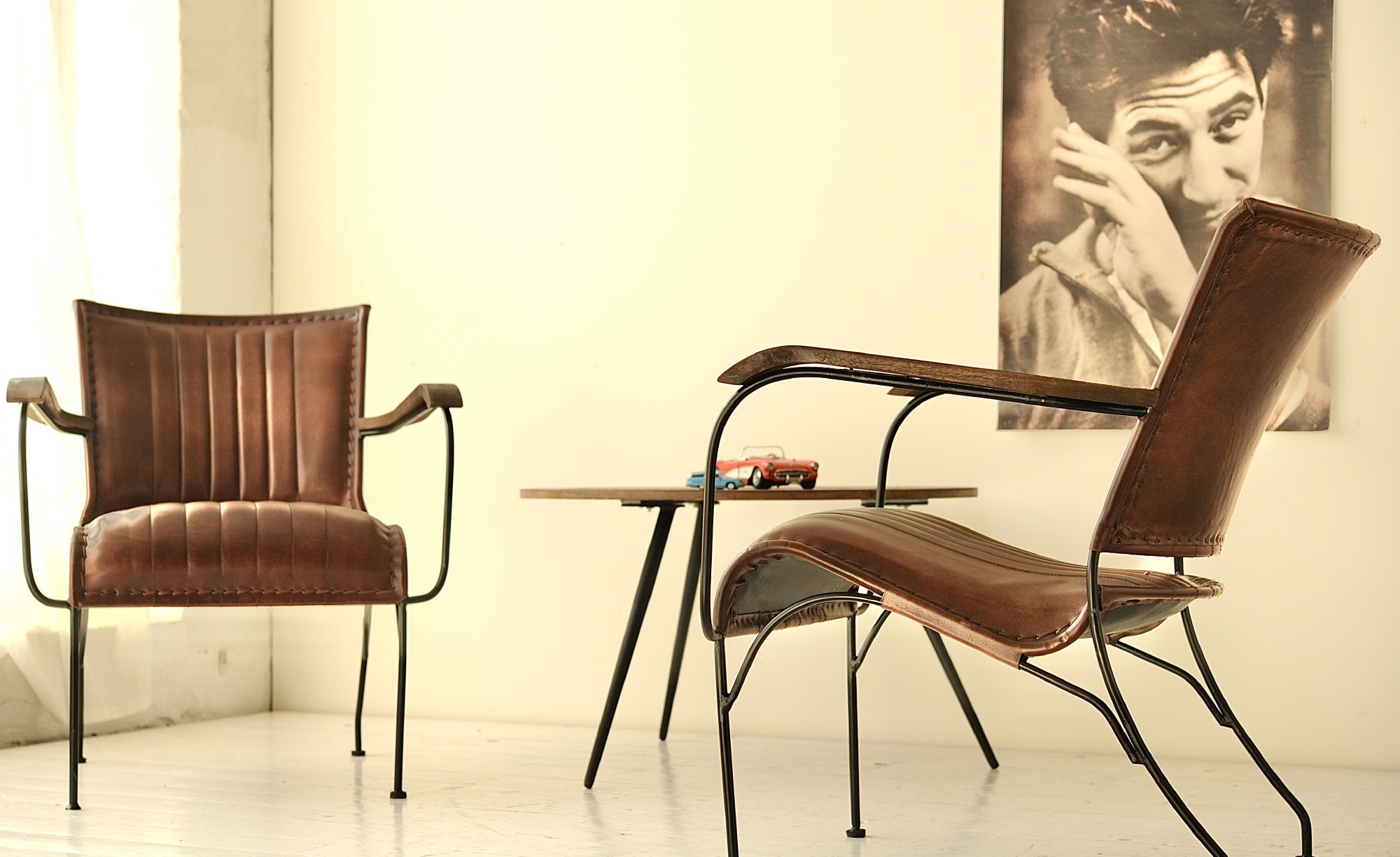 Armsessel 'Florine', braun, B 68 cm, L 76 cm, H 75 cm von fischer's lagerhaus