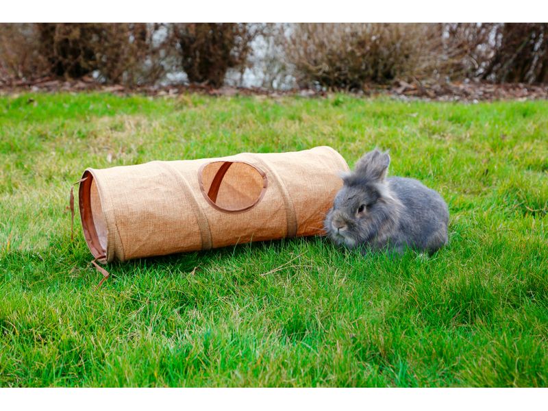 Kerbl Nagertunnel 18 cm Leinen-Spieltunnel