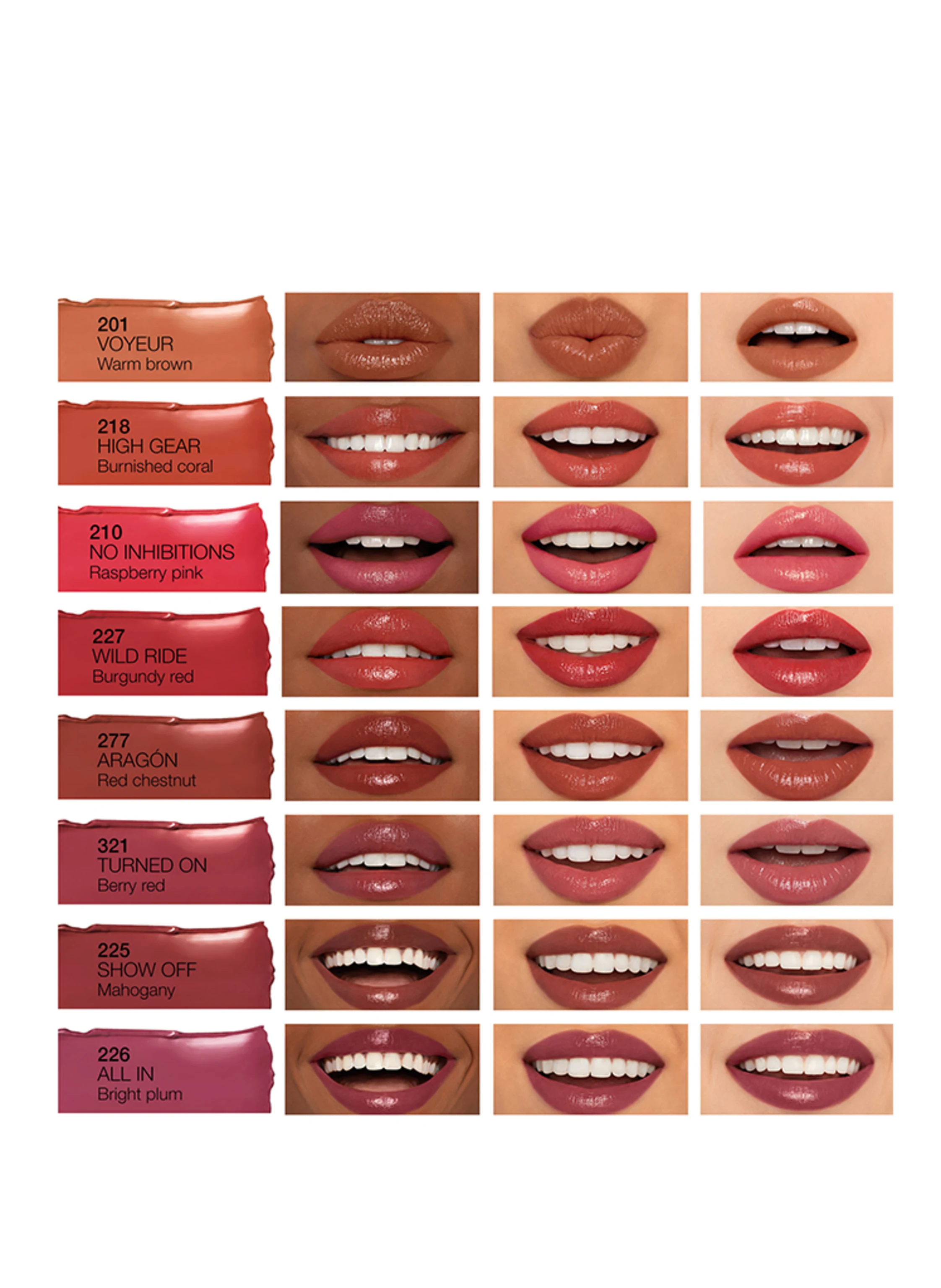 NARS AFTERGLOW LIPSTICK