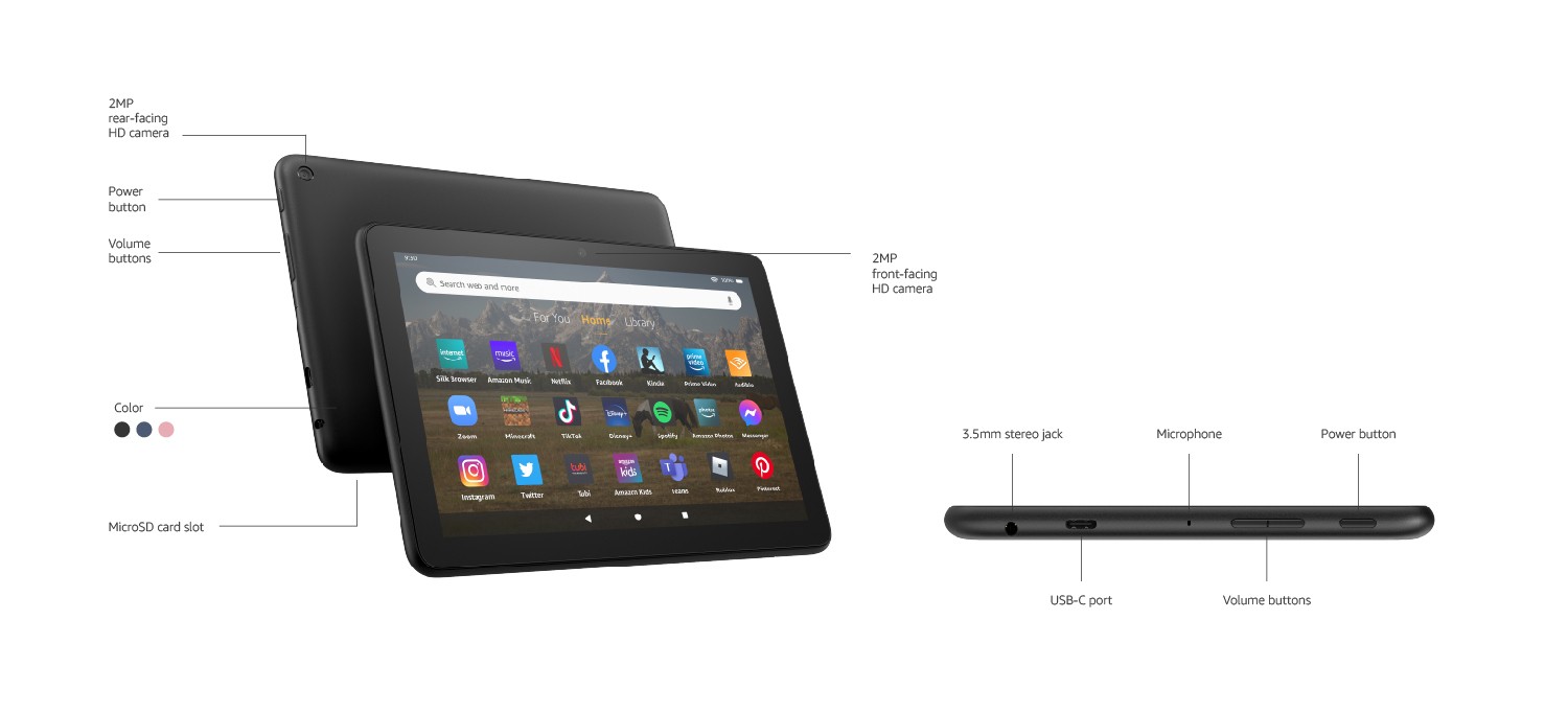 Amazon - Fire HD 8 Tablet 2022 8