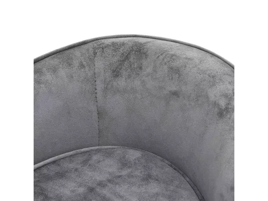Canapé pour chien Gris 69x49x40 cm Peluche