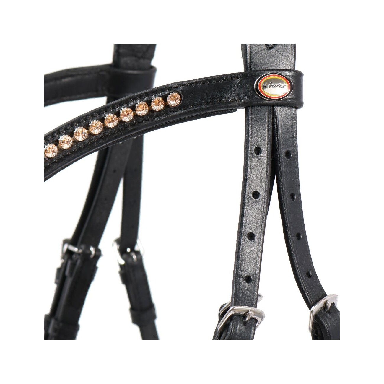 Hans Melzer Horse Equipment Hans Melzer Trense Mechtersen schwarz/silber Pony