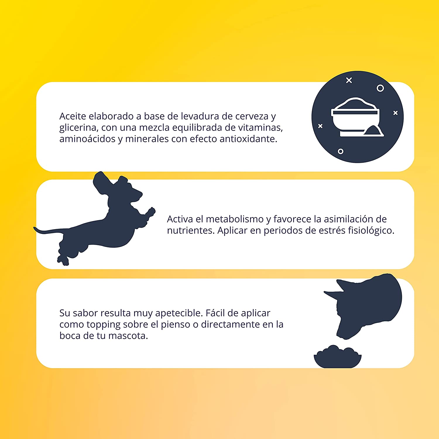 Suplemento energético para cães e gatos - Energy Premium 250 ml - Fornece vitalidade e energia ao seu animal de estimação em momentos de maior esgotamento energético - Fácil de administrar - Sabor agradável
