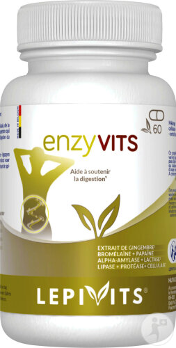 Lepivits Enzyvits Complément Alimentaire Pour La Digestion 60 Gélules